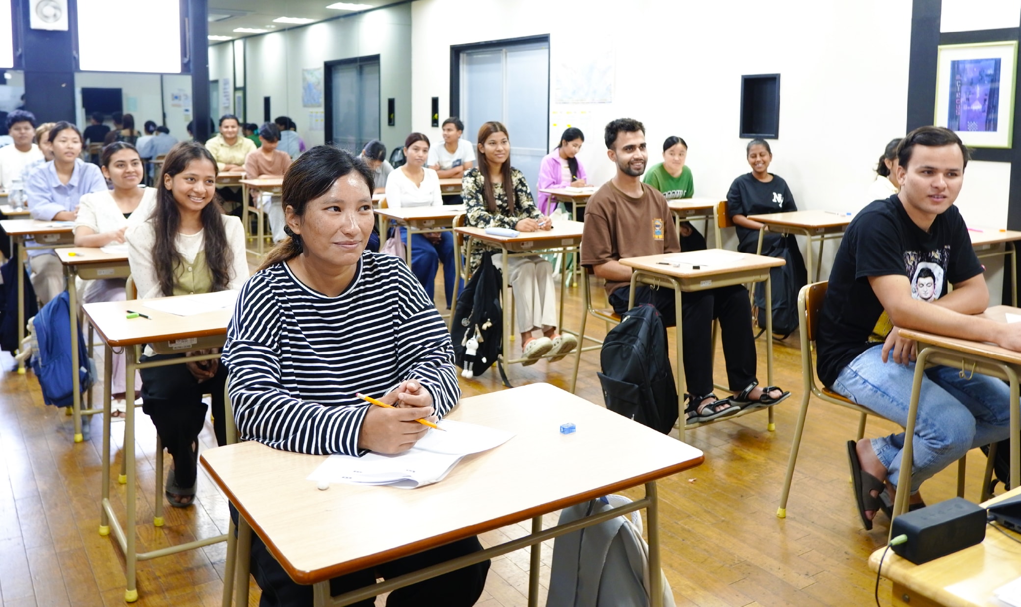 普段の学習の様子（教室で学習している様子）